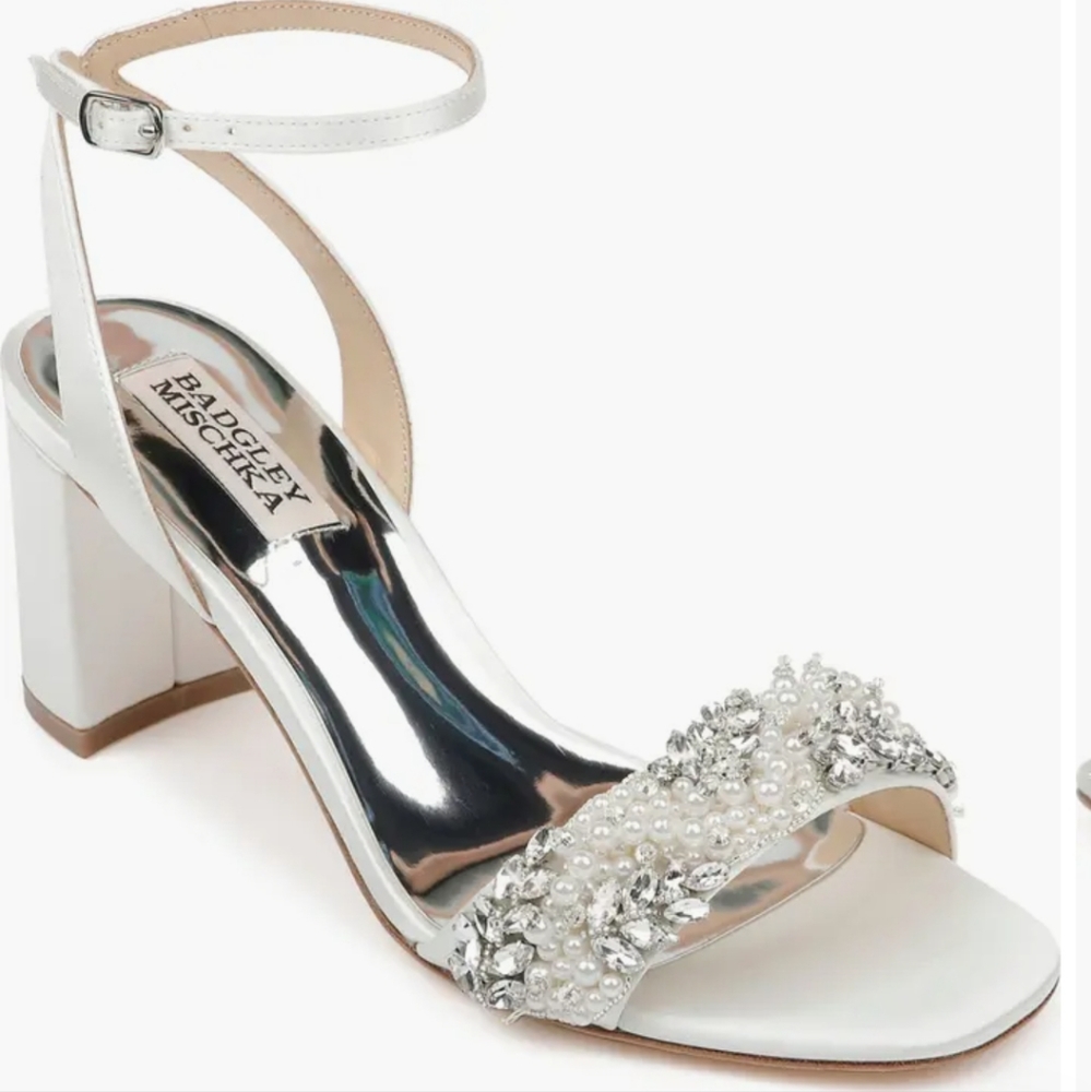 Badgley Mischka embellished heels